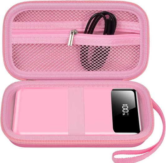 Portable Bank Charger Case for OHOVIV for SABANI for Charmast for VRURC for YILANS for CFIAI for LOVELEDI for RGVOTA for Miday for RONEGN for POIYTL for IAPOS Fast Charging Battery (Pink)