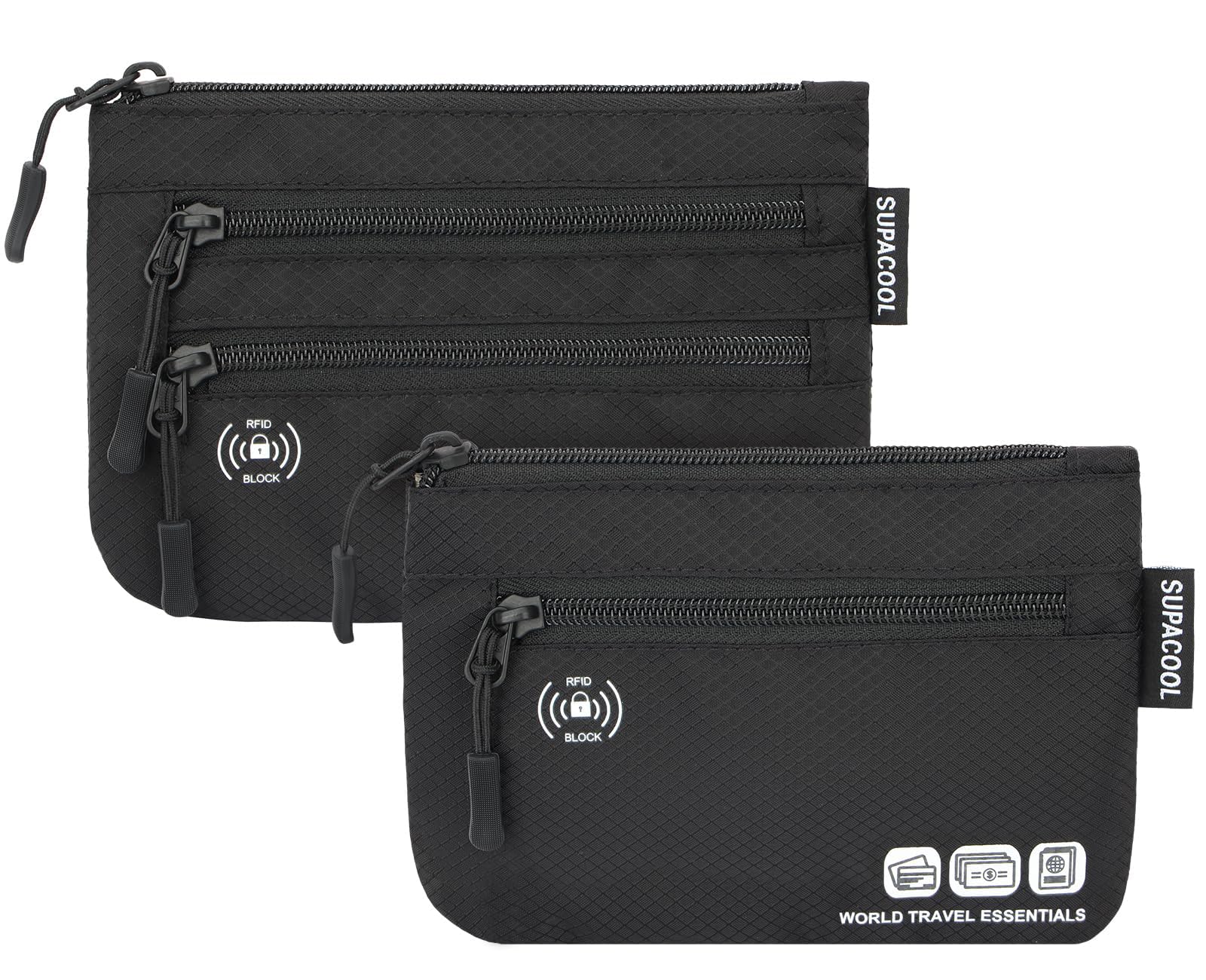 SUPACOOL Passport Holder Bag, Travel Wallet for Men Women Family, Passport Pouch, Card Holder
