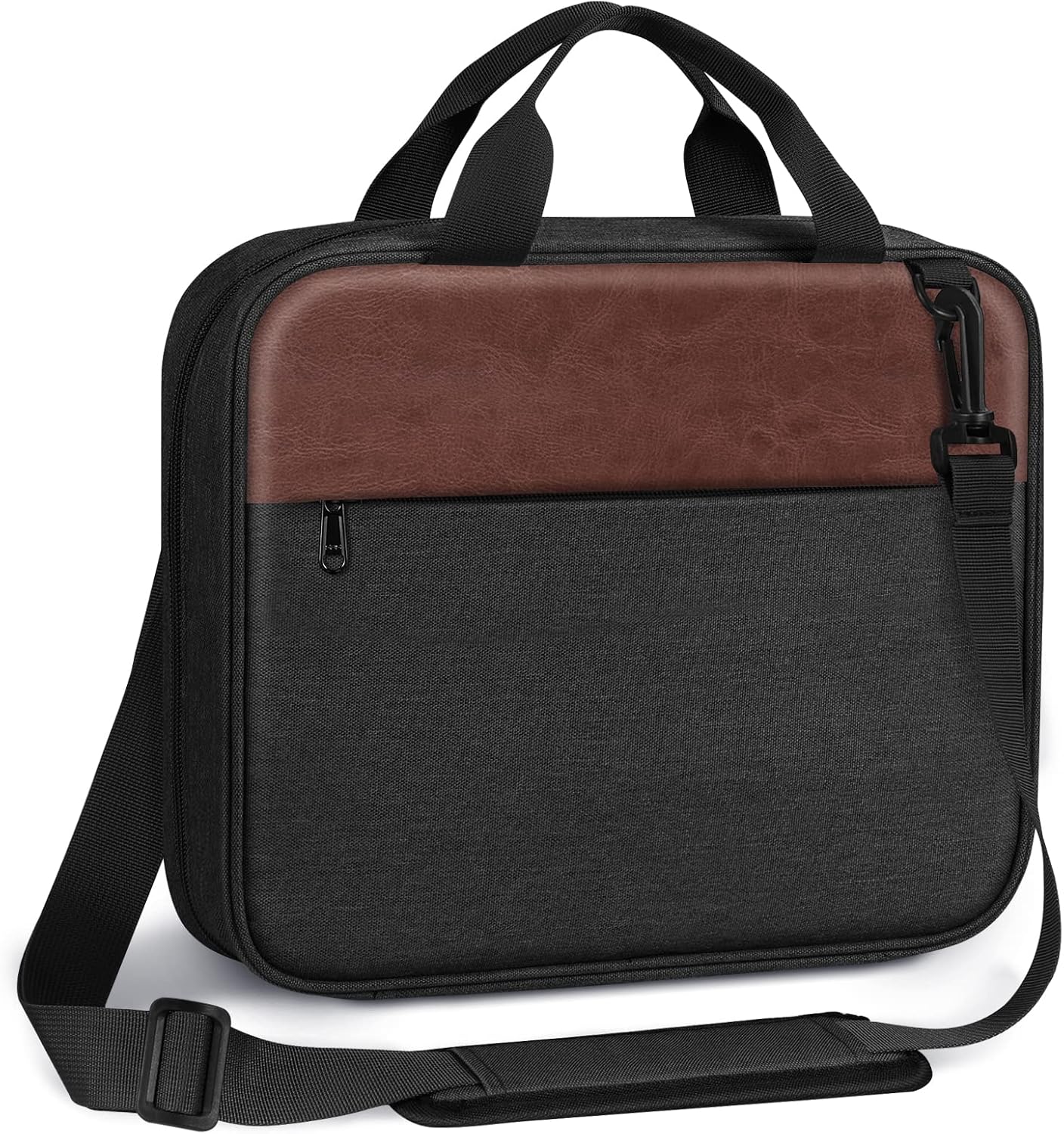FINPAC Large Bible Cover, Carrying Book Case Church Bag Bible Protective with Zippered Pocket and Handle, Gift for Men Women