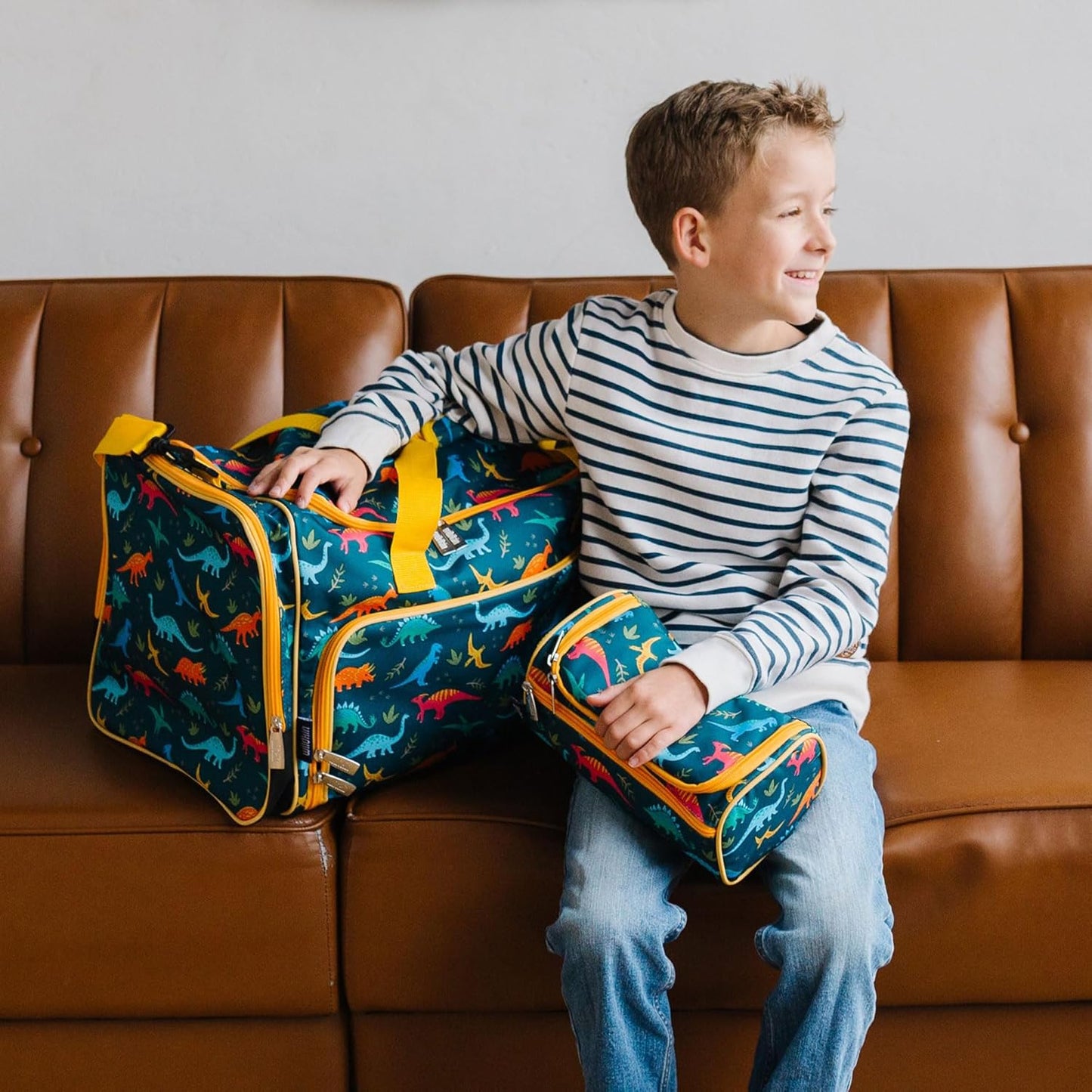 Wildkin Kids Weekender Duffel Bag – Carry-On Size for School, Travel, & Sleepovers