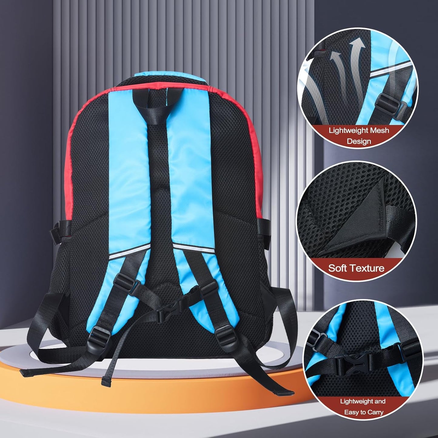3pcs School Backpack for Boys 17”Kids Gamer Bookbag with Lunch Box&pencil case for Children Elementary Middle Students