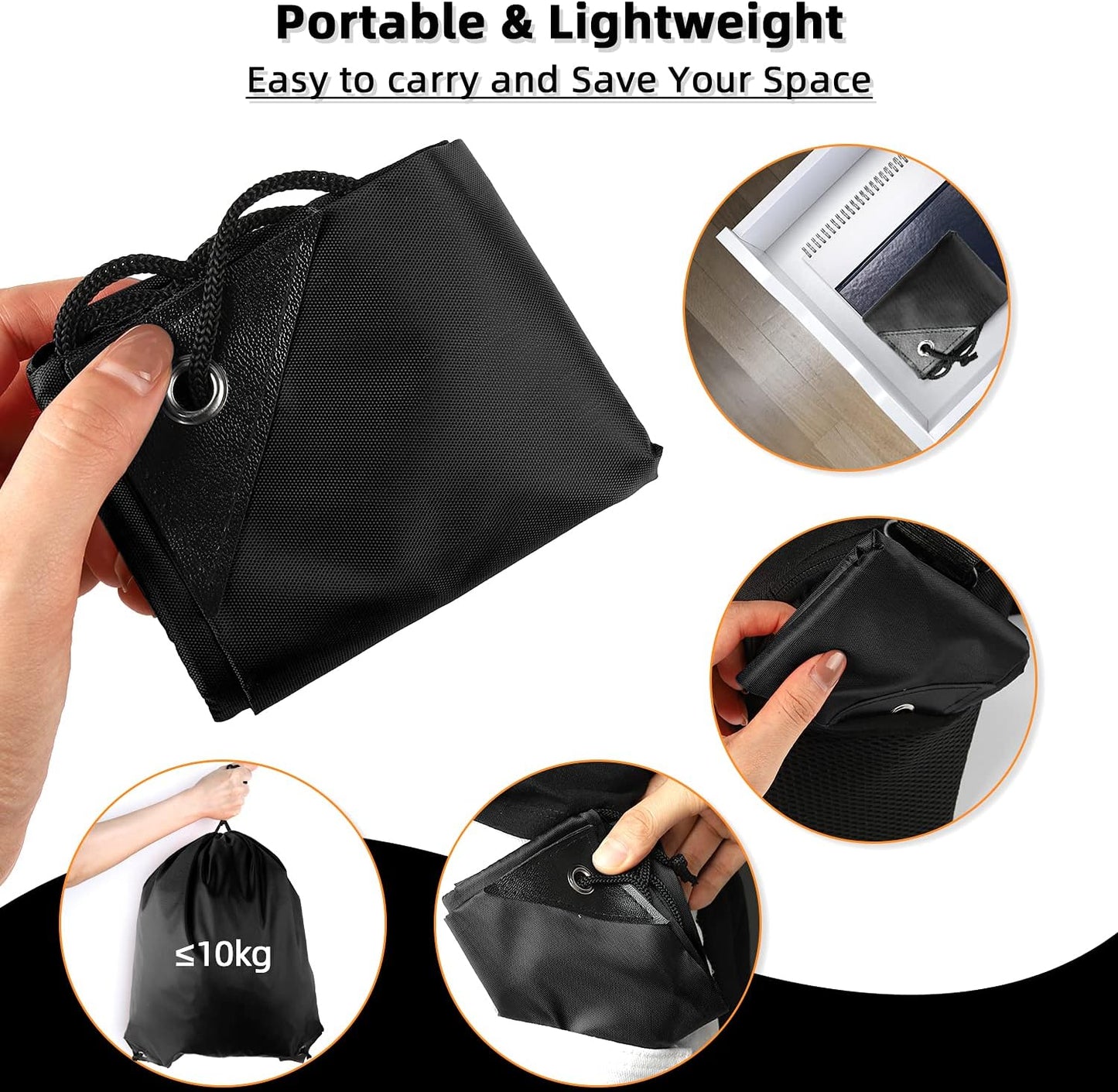 GoodtoU Drawstring Bags Bulk, 100 Pcs Cinch Bag Gym Sackpack Drawstring Backpack for Women & Men, Black