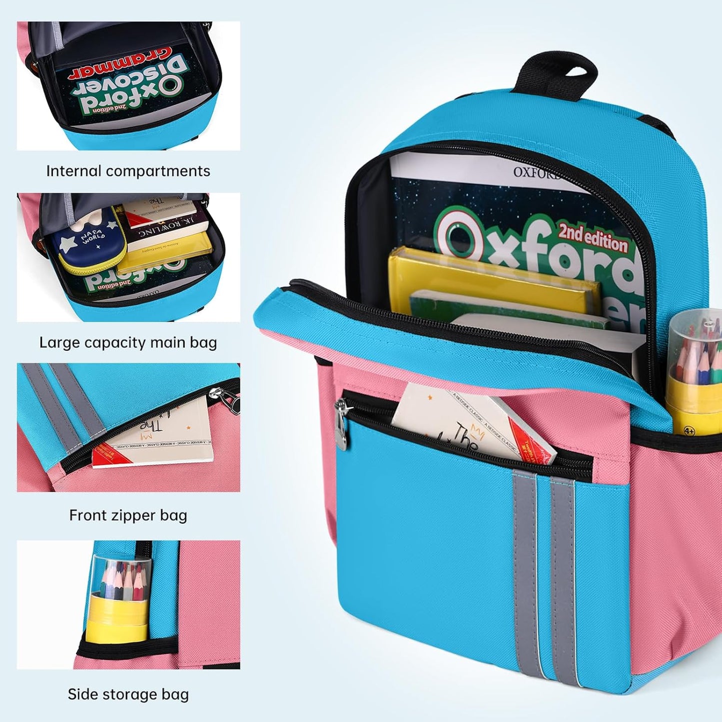 Kids Backpack for Boys Kindergarten School Backpack 14 inch Bookbag for Boys 4-8