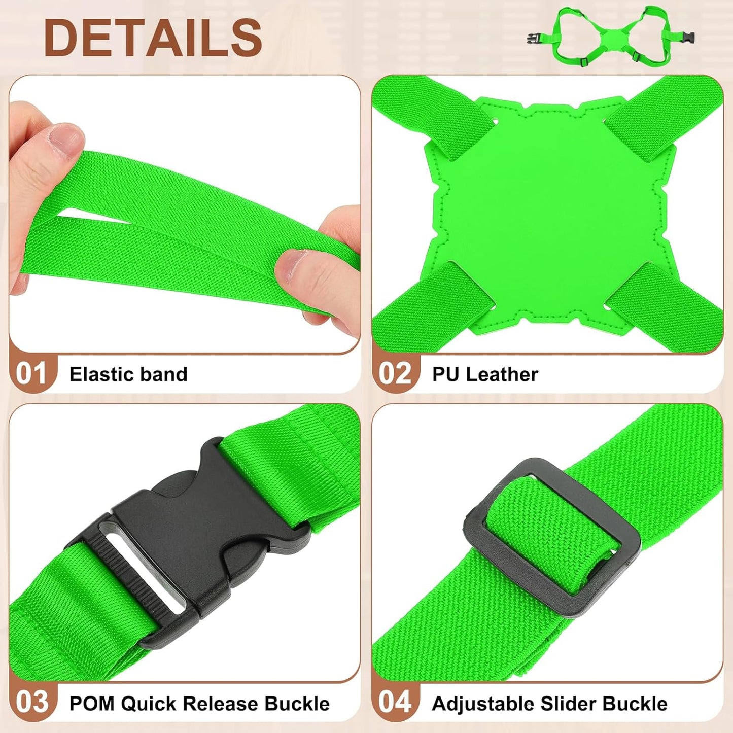 MECCANIXITY Luggage Strap Bag Bungee Elastic Suitcase Adjustable Belt for Suitcases Add A Bag Easy to Travel, Green