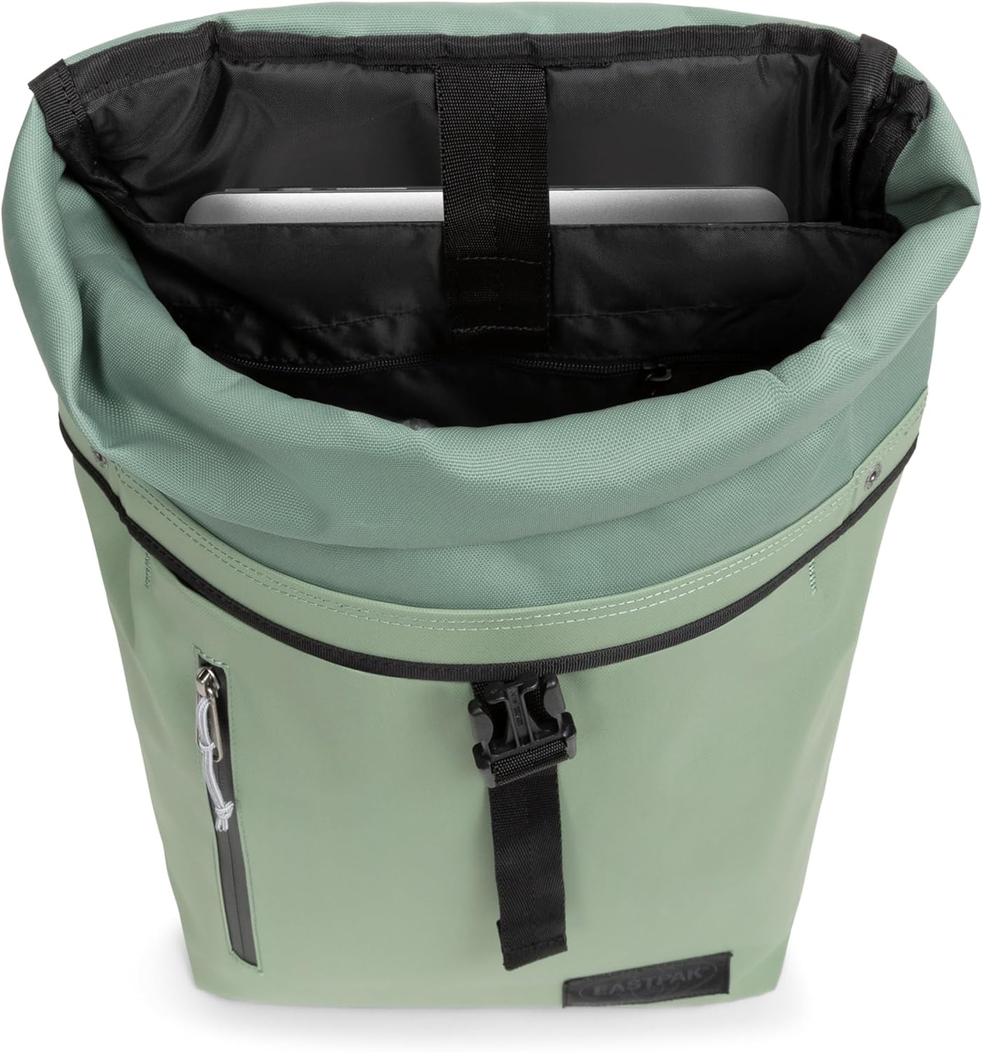 EASTPAK Up Roll – 23L Roll-Top Backpack with 16" Laptop Sleeve, Security Pocket, Bottle Holder & Water-Resistant Finish, Tarp Khaki