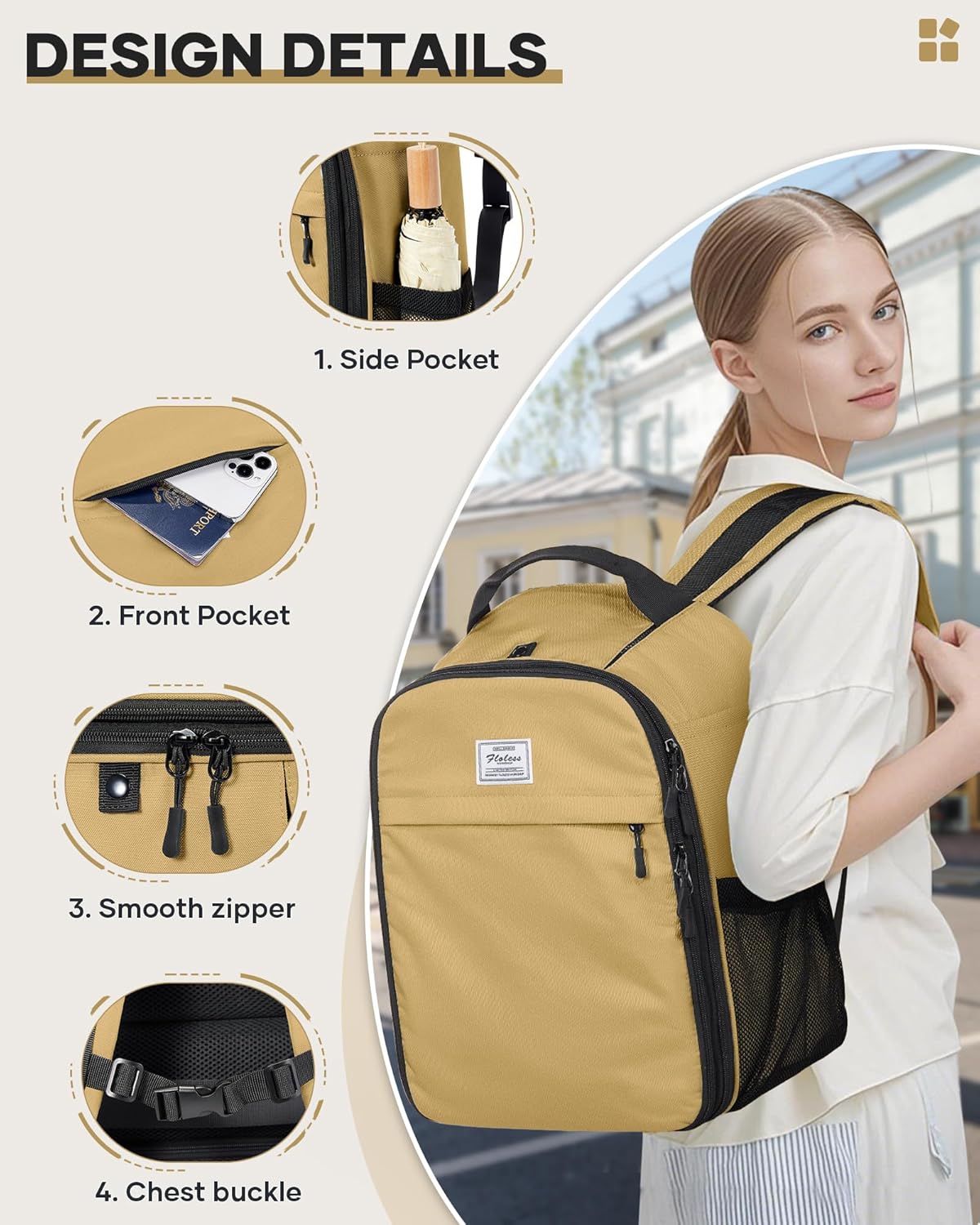 Vacuum Backpack Travel with Pump,Travel Backpack with Vacuum System,Vacuum Seal Compression Bags Clothing Vacpack,United Airlines Personal Item Bag 17x10x9,Laptop Backpacks,Yellow