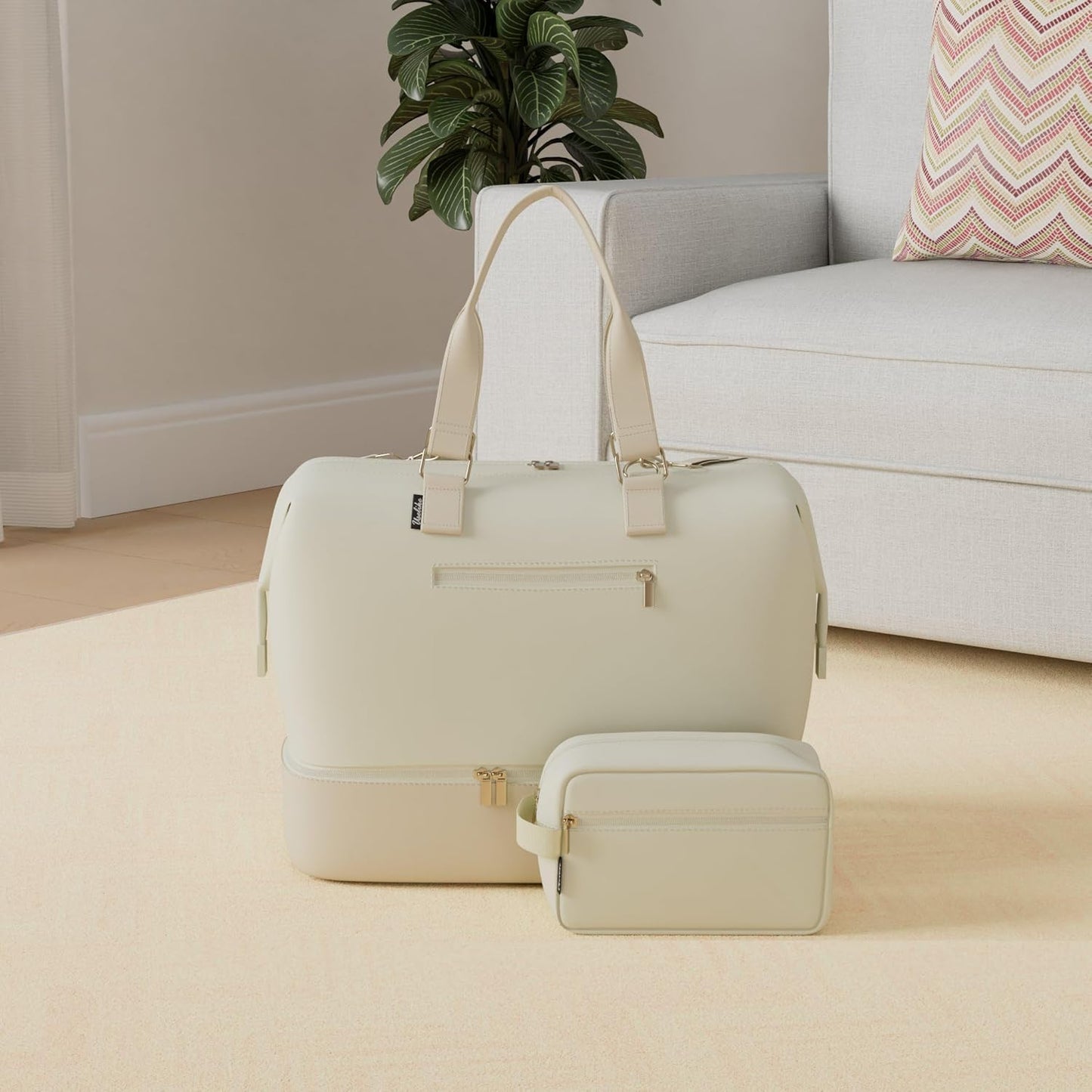 Weekender Bags for Women, Large Travel Duffel Bag with Shoes Compartment, Carry On Overnight Tote Bags with Toiletry Bag