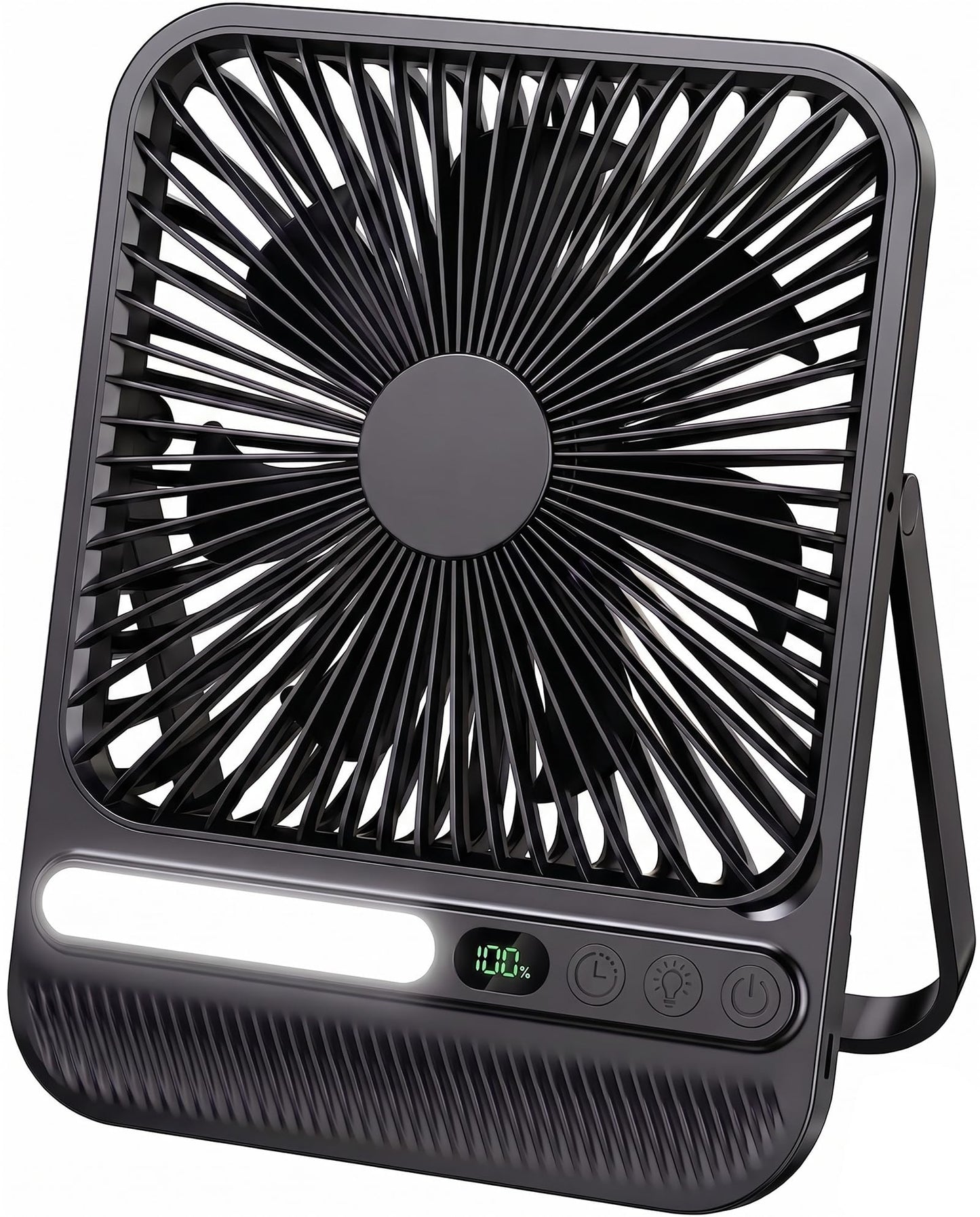 BIVBTP 8000mAh Portable Travel Fan,7in 28hrs Ultra-Thin Desk Fan
