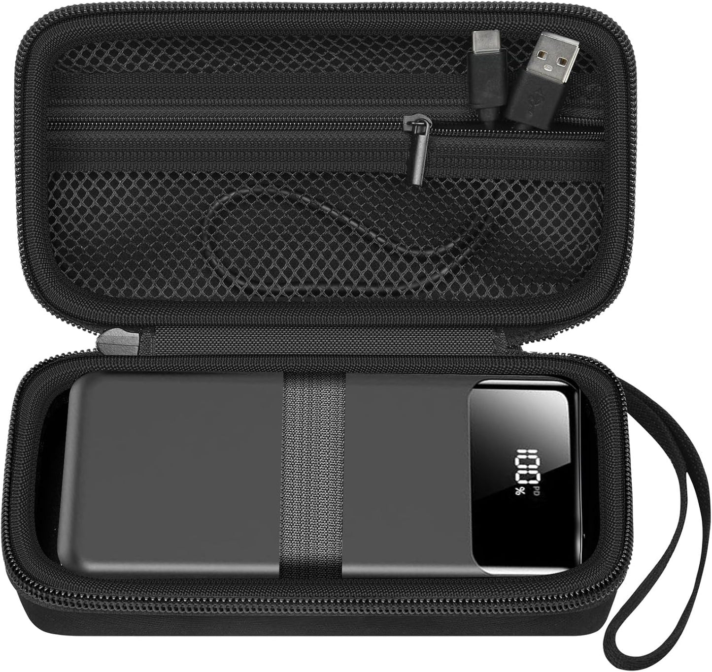 Portable Bank Charger Case for OHOVIV for SABANI for Charmast for VRURC for YILANS for CFIAI for LOVELEDI for RGVOTA for Miday for RONEGN for POIYTL for IAPOS Fast Charging Battery(Black)