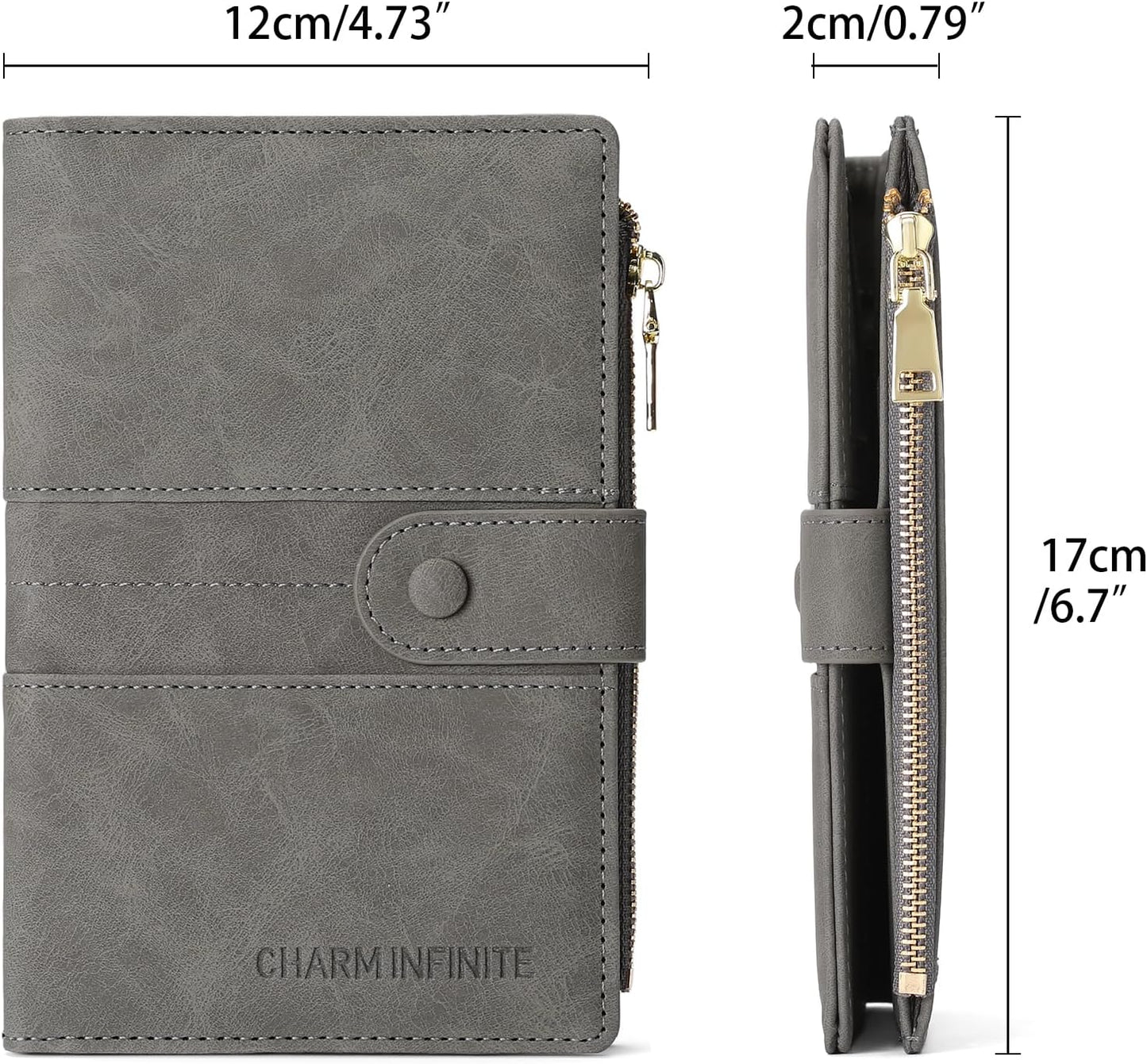 RFID Blocking Leather Passport Wallet Cover Case with Pen and Card Slots Travel Wallet for Women/Men Travel Must Haves Accessories