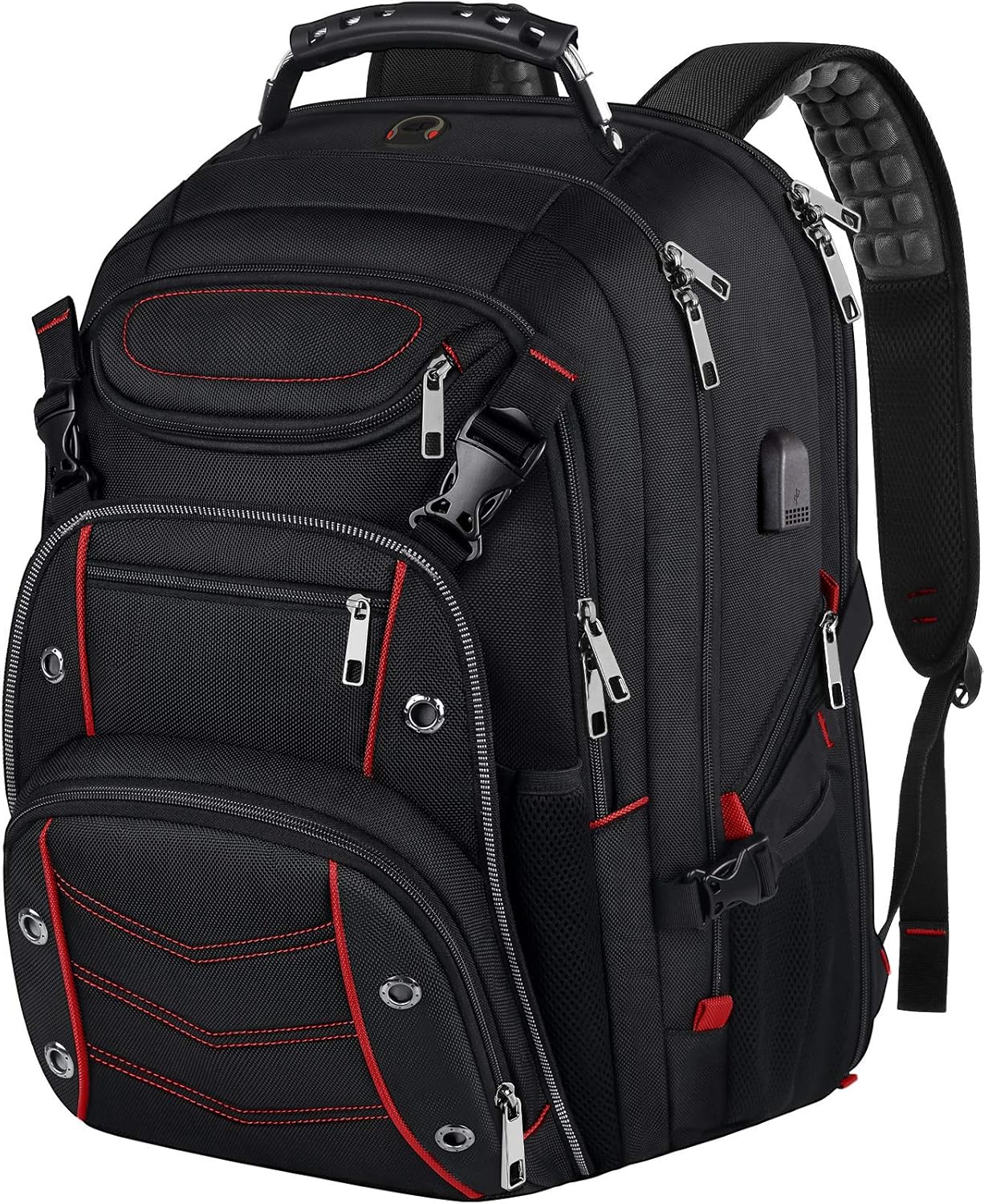 VECKUSON Large 18.4 Inch Laptop Backpack with USB Charger Port, TSA Friendly Flight Approved and