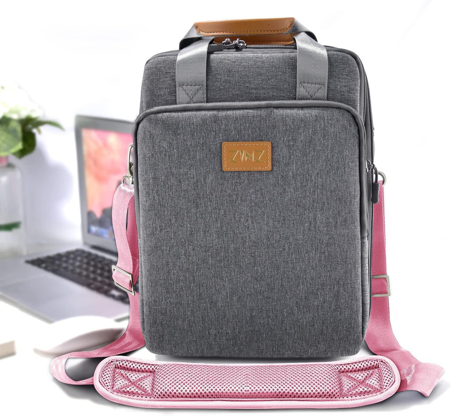 ZINZ Shoulder Strap 58" Ultra-Thick Fixed Padded and Adjustable Buckles Crossbody Strap for Briefcase Laptop Bag Luggage