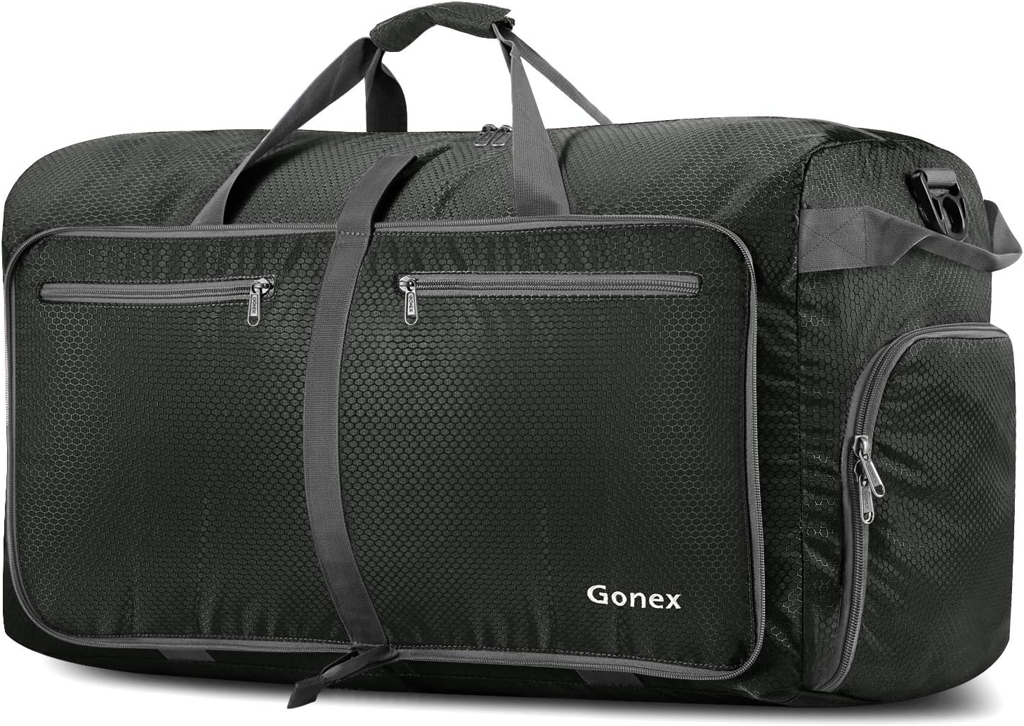 Gonex 40L 60L 80L 100L 150L Large Foldable Travel Duffle Bag with Shoes Compartment, Packable