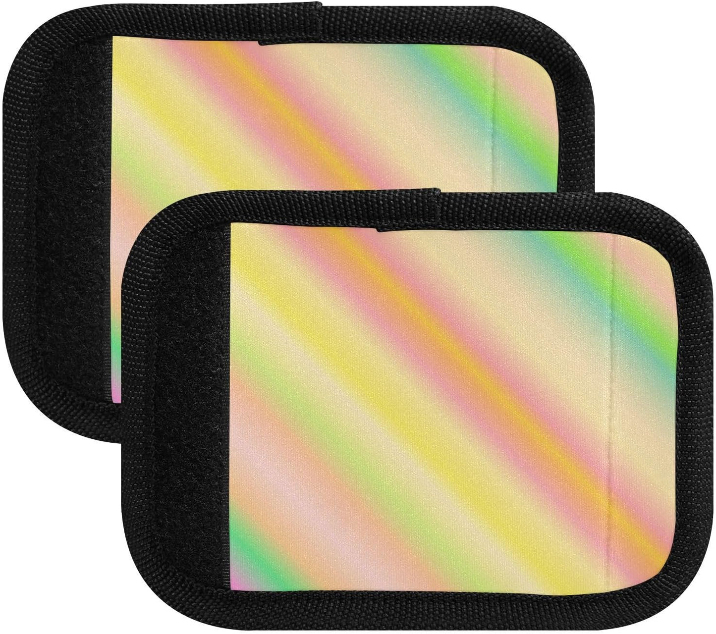 Color Gradient 2 Pack Luggage Handle Wraps Covers for Suitcase Identifiers Bag Tags Travel Accessories