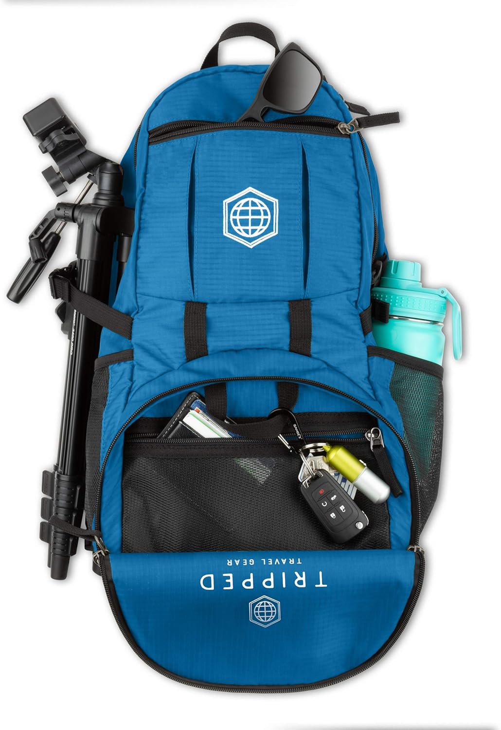 TRIPPED Travel Gear Traveling Backpack- Foldable Collapsible Lightweight Backpack for Travel (Light
