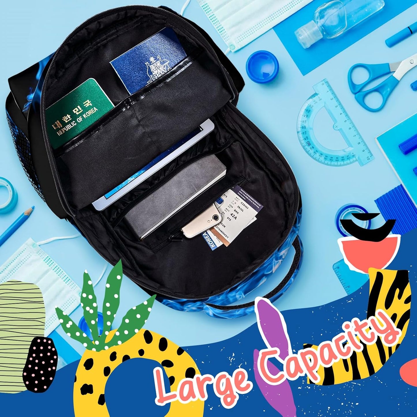 Gaming Kids Backpack for Boys Girls Gamepad Elementary Schoolbag Kindergarten Gamer Bookbags Preschool Toddler Book Bags Travel Bag Hiking Camping Rucksack Daypack for Students Back to School Gifts