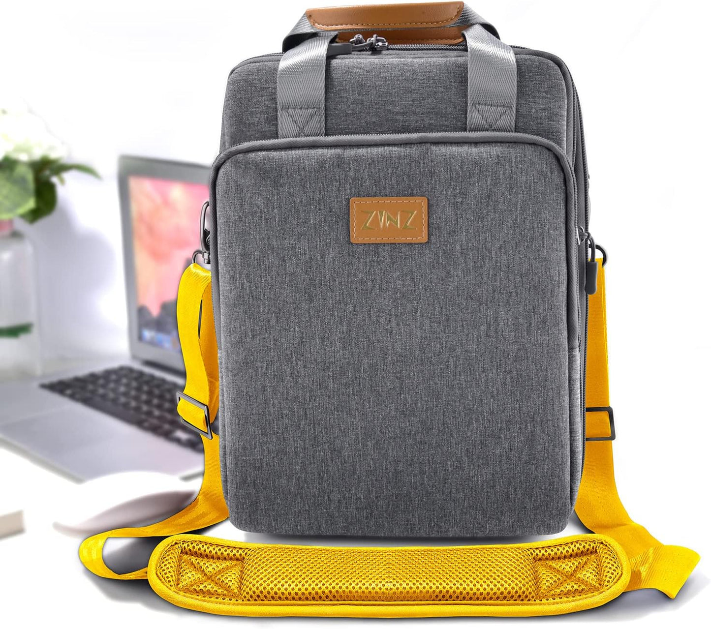 ZINZ Shoulder Strap 58" Ultra-Thick Fixed Padded and Adjustable Buckles Crossbody Strap for Briefcase Laptop Bag Luggage