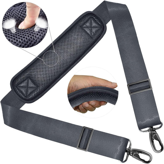 ZINZ Shoulder Strap 58" Ultra-Thick Fixed Padded and Adjustable Buckles Crossbody Strap for Briefcase Laptop Bag Luggage
