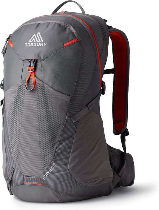Gregory Maya 25L Women's Day Hiking Backpack, Ventilated Backpanel, Built-In Hydration Attachment for Water Bladder (Reservoir Not Included), One Size Fits All, Sunset Grey