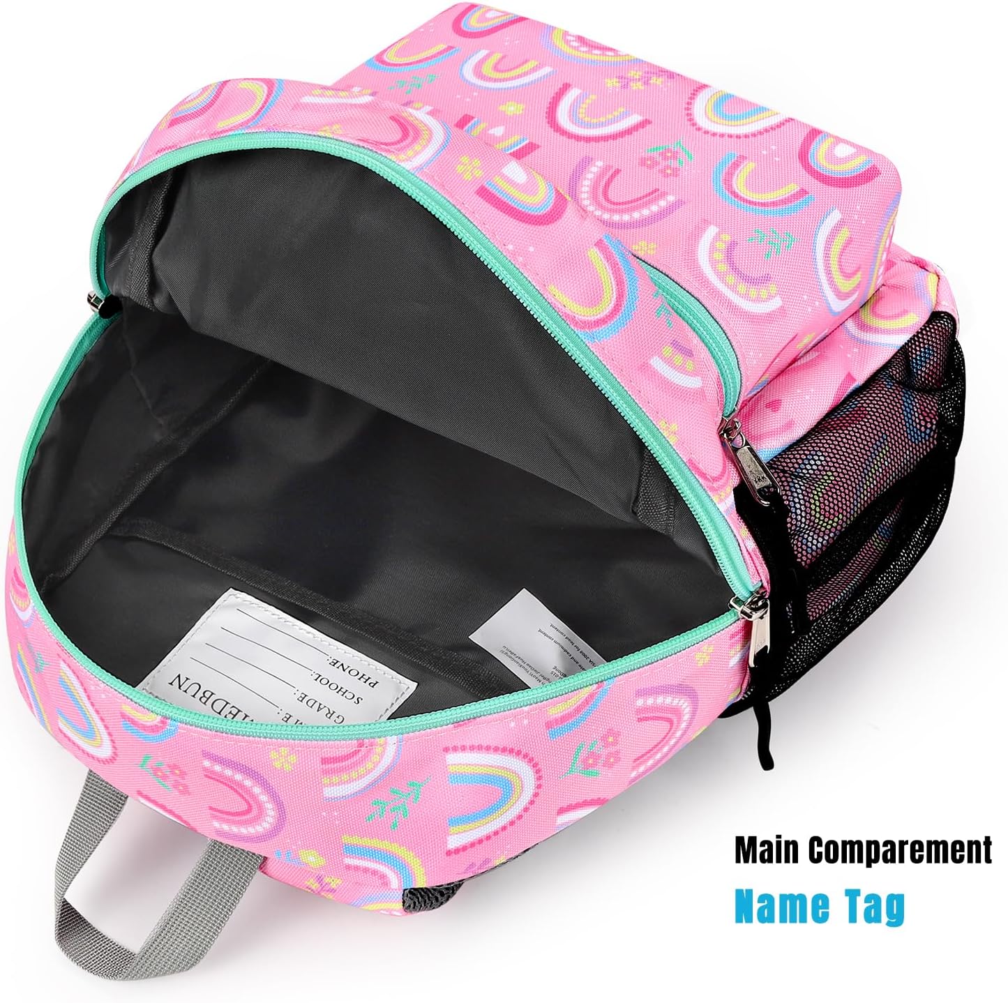 STEAMEDBUN Toddler Backpack for Boys 2-4,Rainbow Preschool Backpack for Baby Daycare,Mini