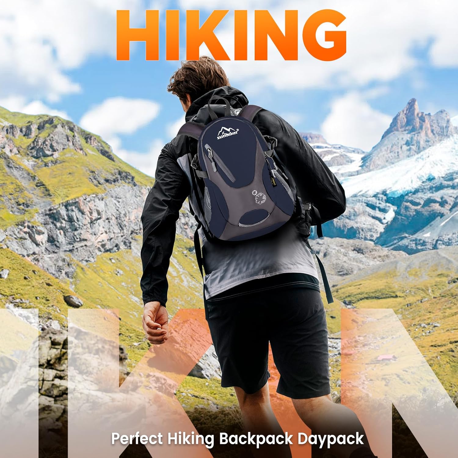 sunhiker Small Hiking Backpack Women Men 20L Lightweight Travel Backpack Daypack Casual Backpack