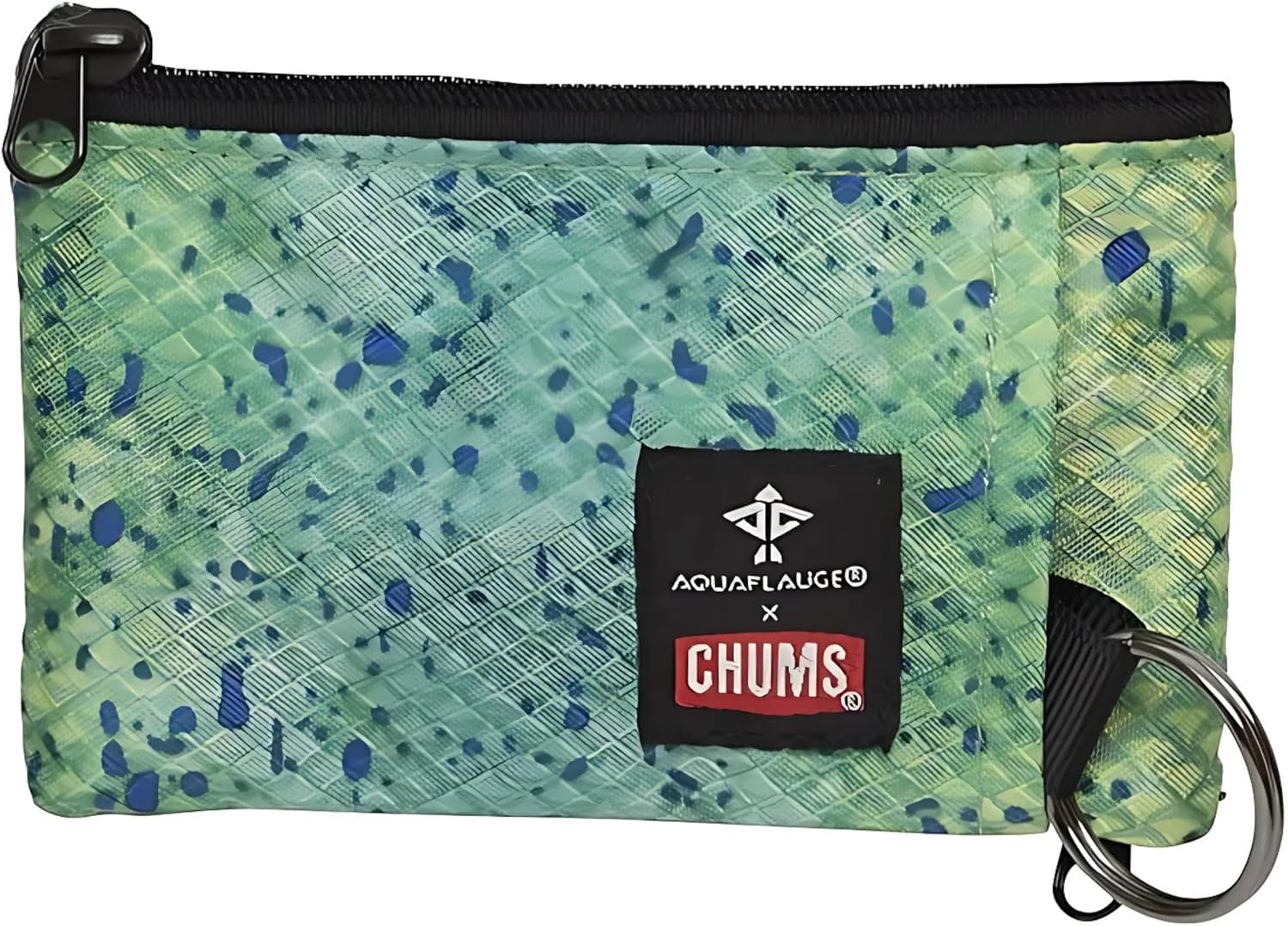 Chums Surfshorts Wallet - Lightweight Slim Wallet w/ RFID Blocking Card - Zippered, Minimalist