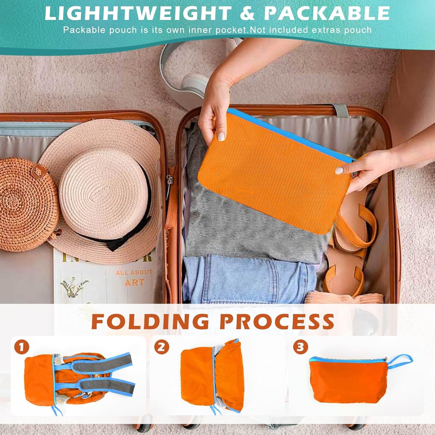 20L Small Hiking Backpack, Lightweight Foldable Daypack Water-resistant Travel Camping Packable Backpack