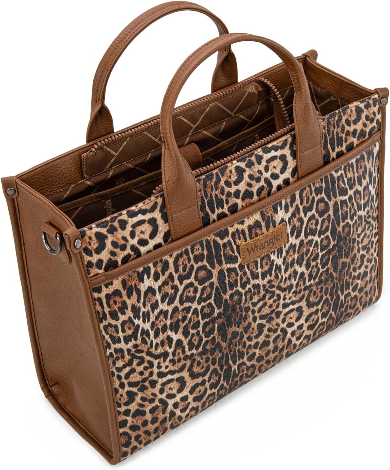 Wrangler Laptop Bag for Women 15.6 Inch Vintage Work Tote Bag for Business Briefcase Handbag with