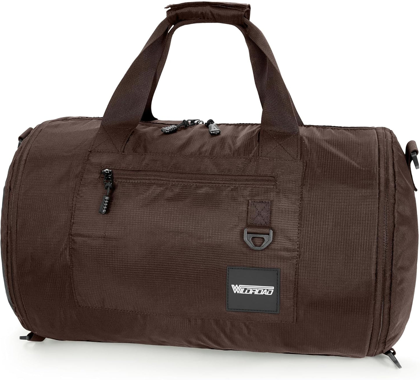 Wildroad Travel Bags for Men, Gym Bag & Duffle Bag for Travel, Carry on Duffel Bag 3 IN 1 Expandable Overnight Weekender Bag (Coffee, Large-50L+ Gym Bag)