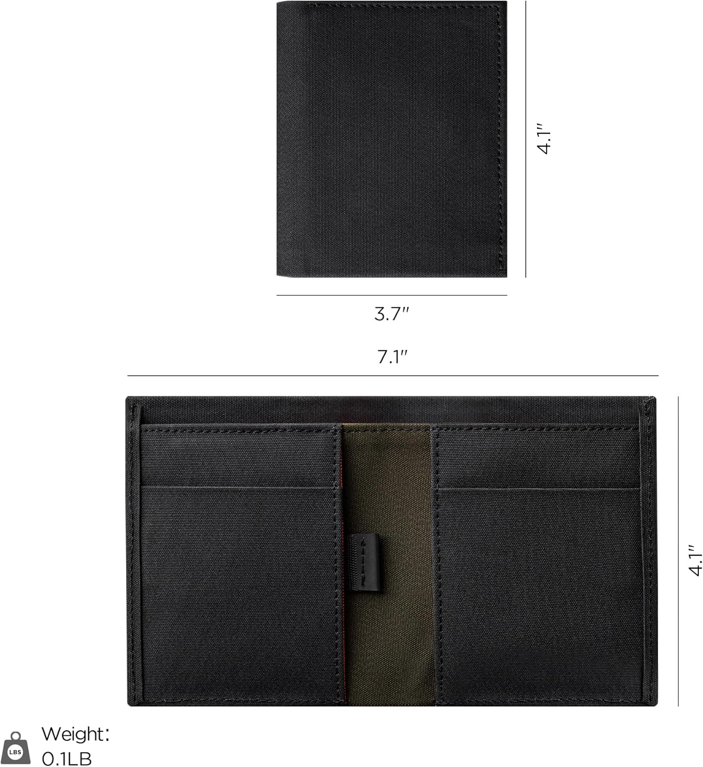 ALPAKA Ark Bifold Cash Wallet - Minimalist Front Pocket Wallet for Men Daily Use,Magnetic Closure