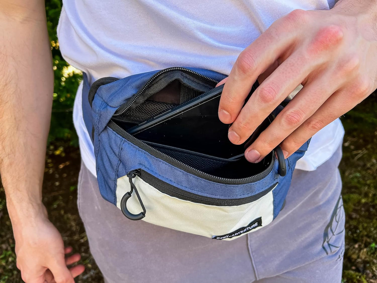 Men's Fanny Bag – Durable, Lightweight Waist Bag with Adjustable Strap & Multiple Zipper Pockets for Travel, Outdoors & Daily Use