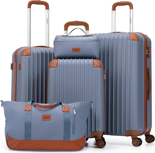 Luggage Sets 5 Piece Suitcases with Wheels, Suitcase Set ABS Hard Case Luggage with TSA Lock Spinner Wheels Durable Travel Luggage