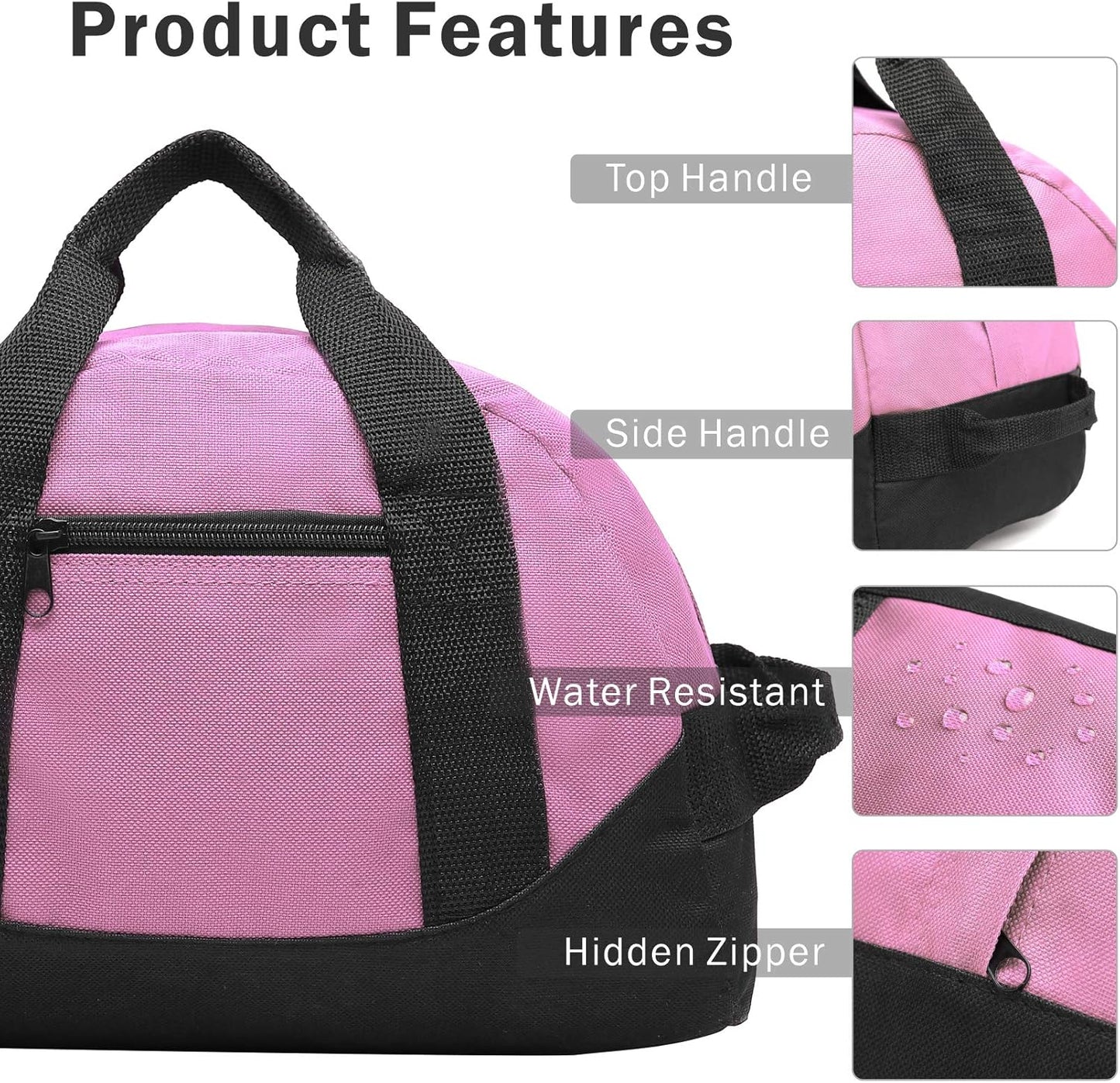 BuyAgain Duffle Bag, 12" Small Mini Travel Carry On Sport Duffel Gym Bag with Top Handle