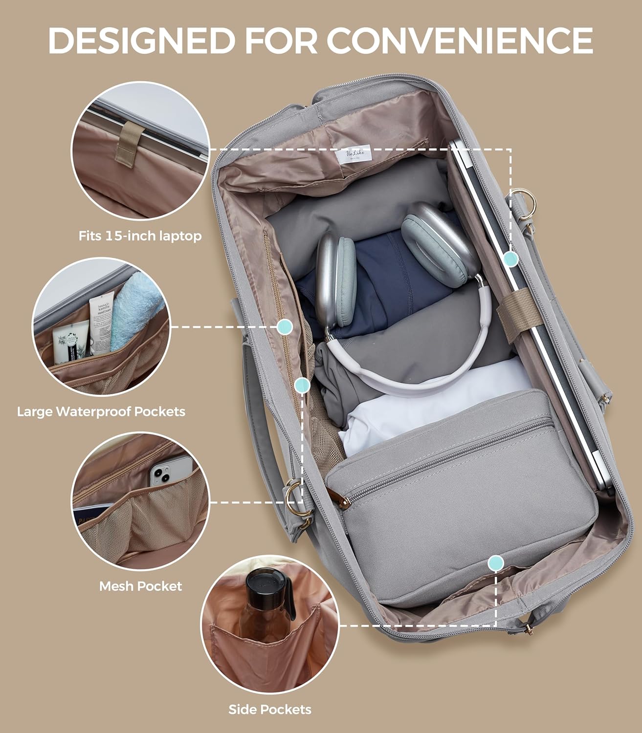 Weekender Bags for Women, Large Travel Duffel Bag with Shoes Compartment, Carry On Overnight Tote Bags with Toiletry Bag
