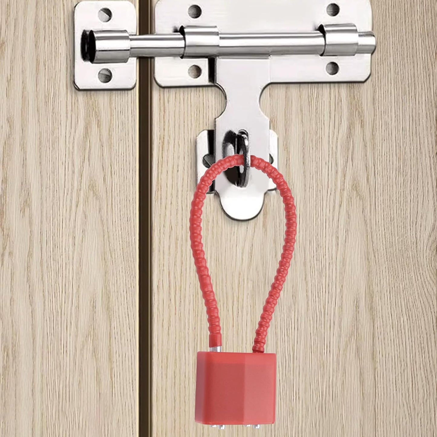 YAODHADO Luggage Locks with Keys,Locker Lock Small Luggage Padlocks for Travel Suitcase Locks Padlock Apply to Locker Lock,Gym Locker (2PCS) (Red)