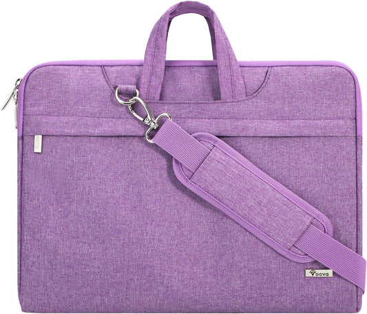 Voova Laptop Case 13 14 15 16 17 Inch with Shoulder Strap, Waterproof Laptop Sleeve Slim Briefcase