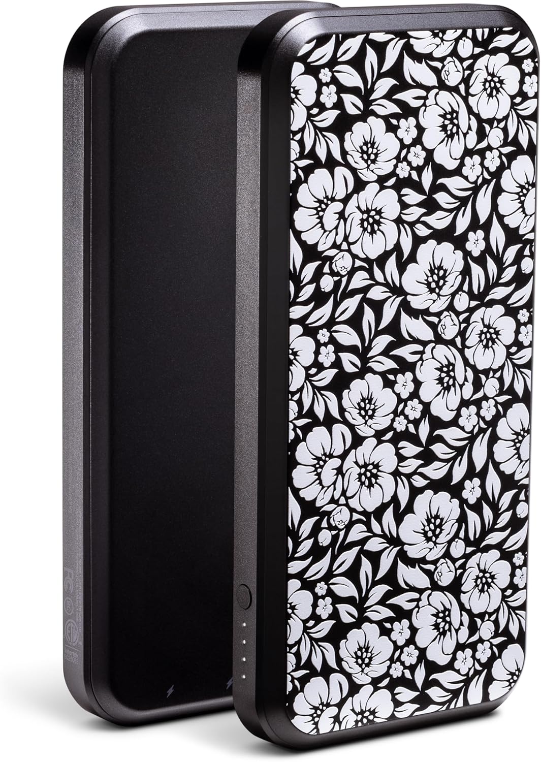 Mophie powerstation prime10 - Portable Power Bank with 10,000mAh Internal Battery, 18W USB-C PD Fast Charging, Charge 3 Devices Simultaneously, LED Power Indicator - White Floral