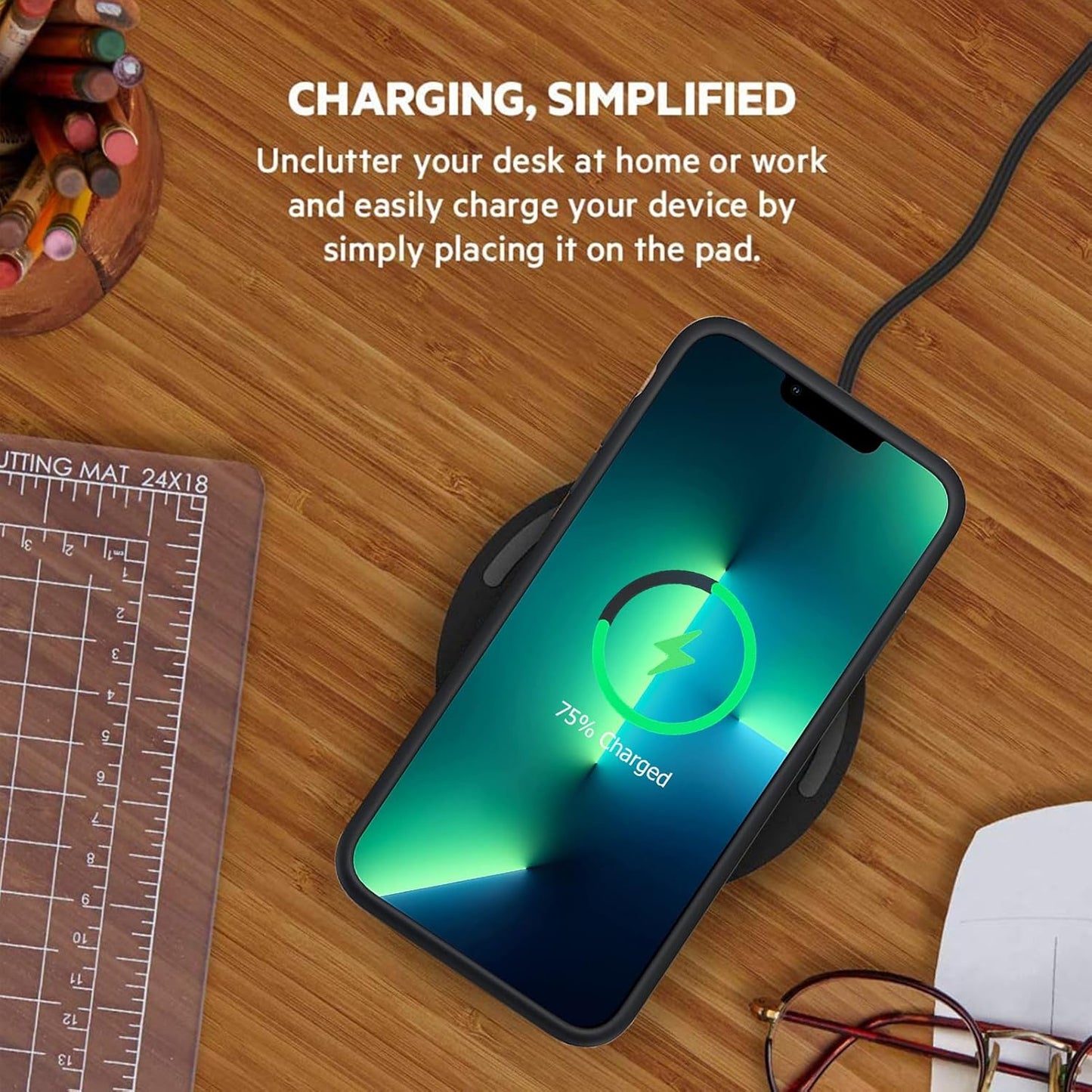 Battery Case for iPhone 13 Pro, Enhanced 10000mAh Portable Protective Wireless Charging Case Support Carplay Compatible with iPhone 13 Pro (6.1 inch) Rechargeable Extended Battery Charger Case (Black)