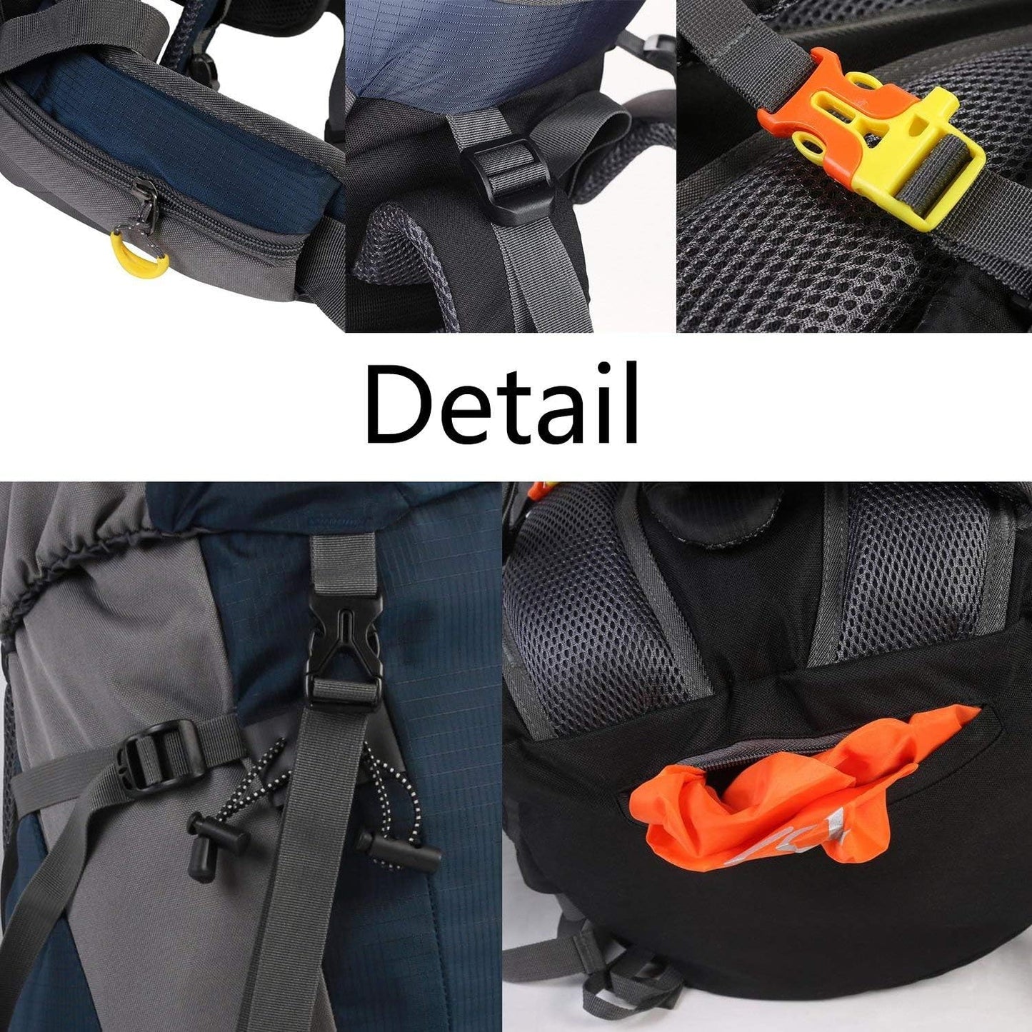 Esup 50L Hiking Backpack Men Camping Backpack with rain cover 45l+5l Lightweight Backpacking