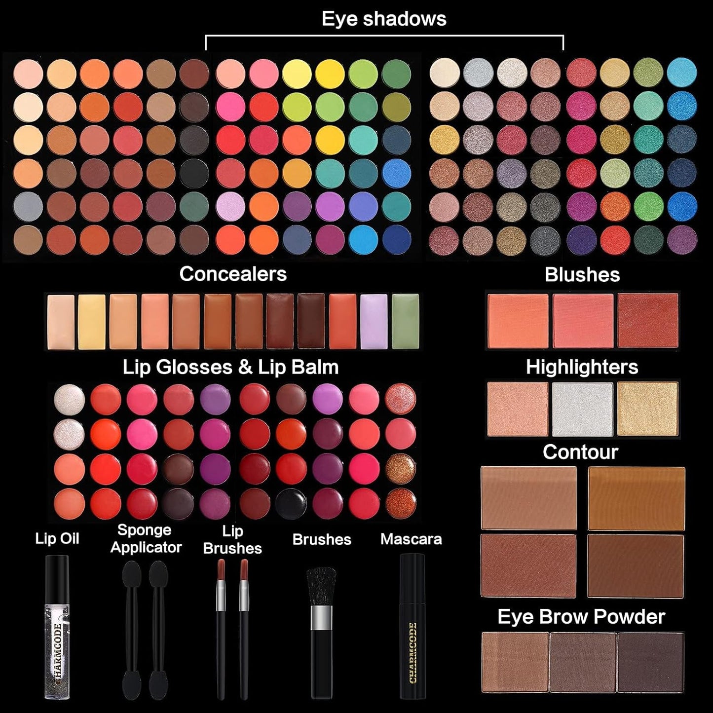 Professional Big Makeup Kit for Teens Girls & Women Full Kit, Beauty Case with Beginner Cosmetics