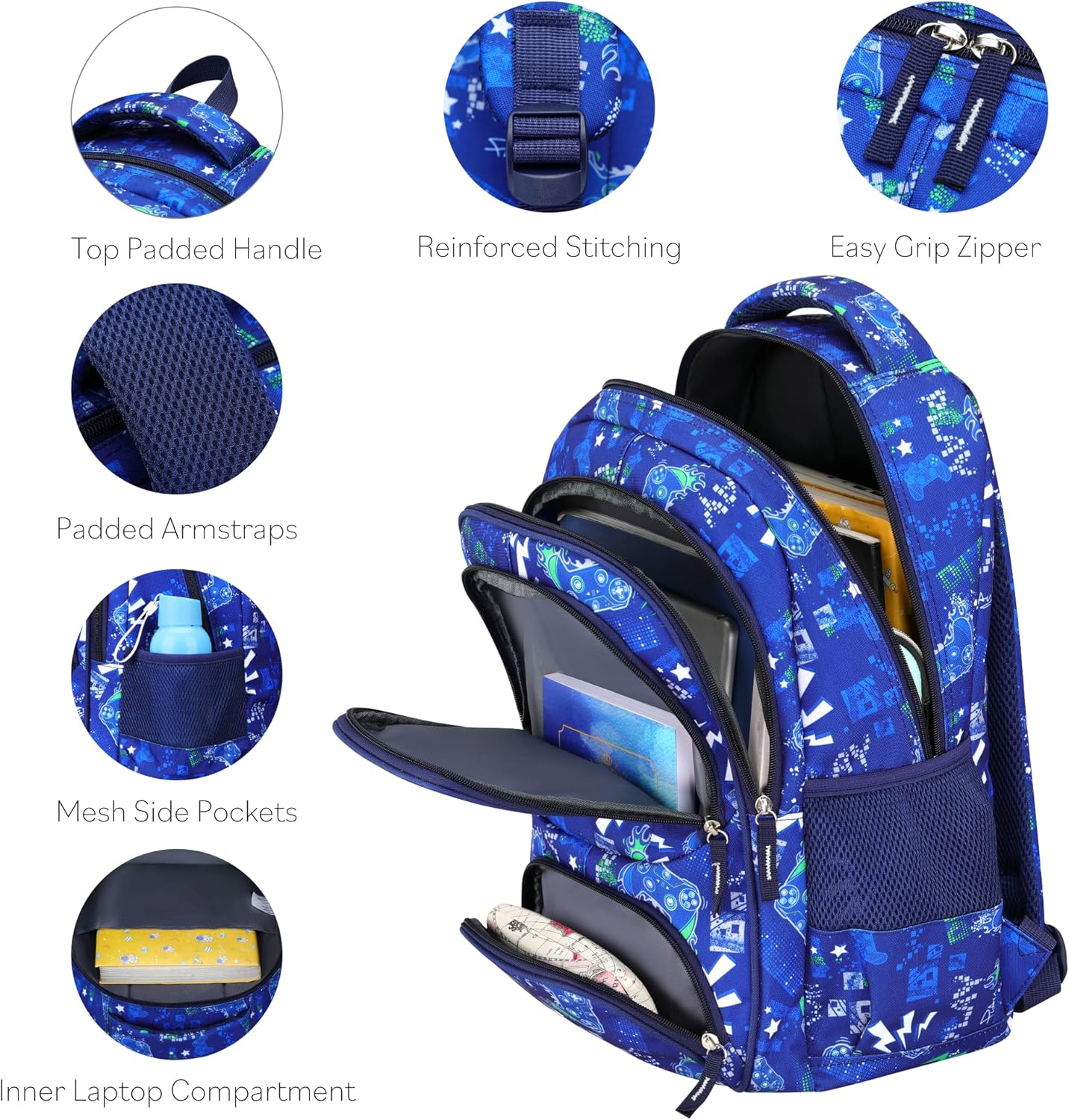 Girls Backpack - 17" Tall Large Elementary School Bag, Doubleday Collection, 24L Capacity, Dream