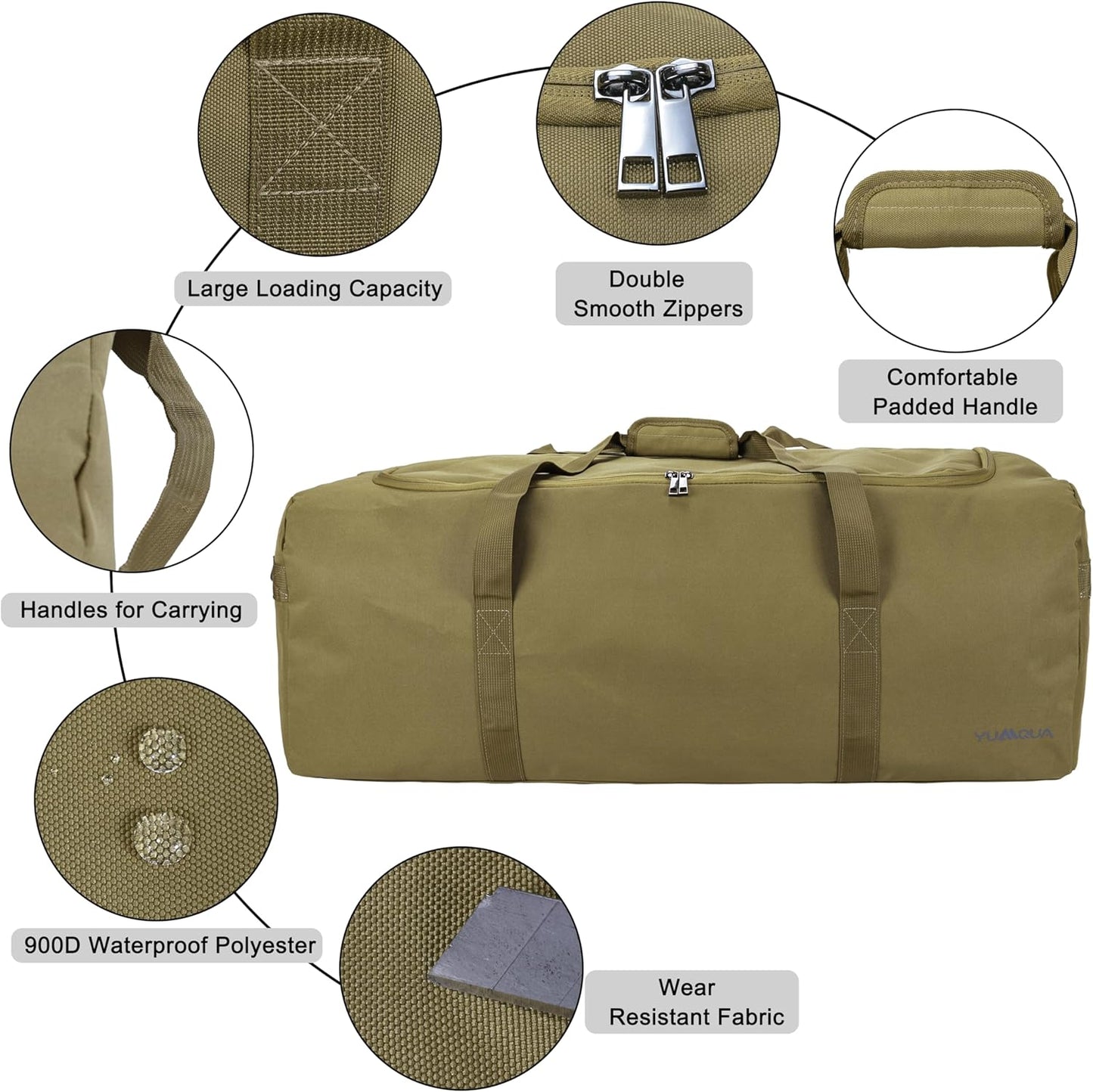 Large Duffle Bag for Travel, 100L Travel Duffel Bags for Men, 900D Polyester Water & Tear Resistant Extra Large Travel Bag Heavy Duty Moving Bags for Sport Camping Gear Holiday Christmas Decor Storage