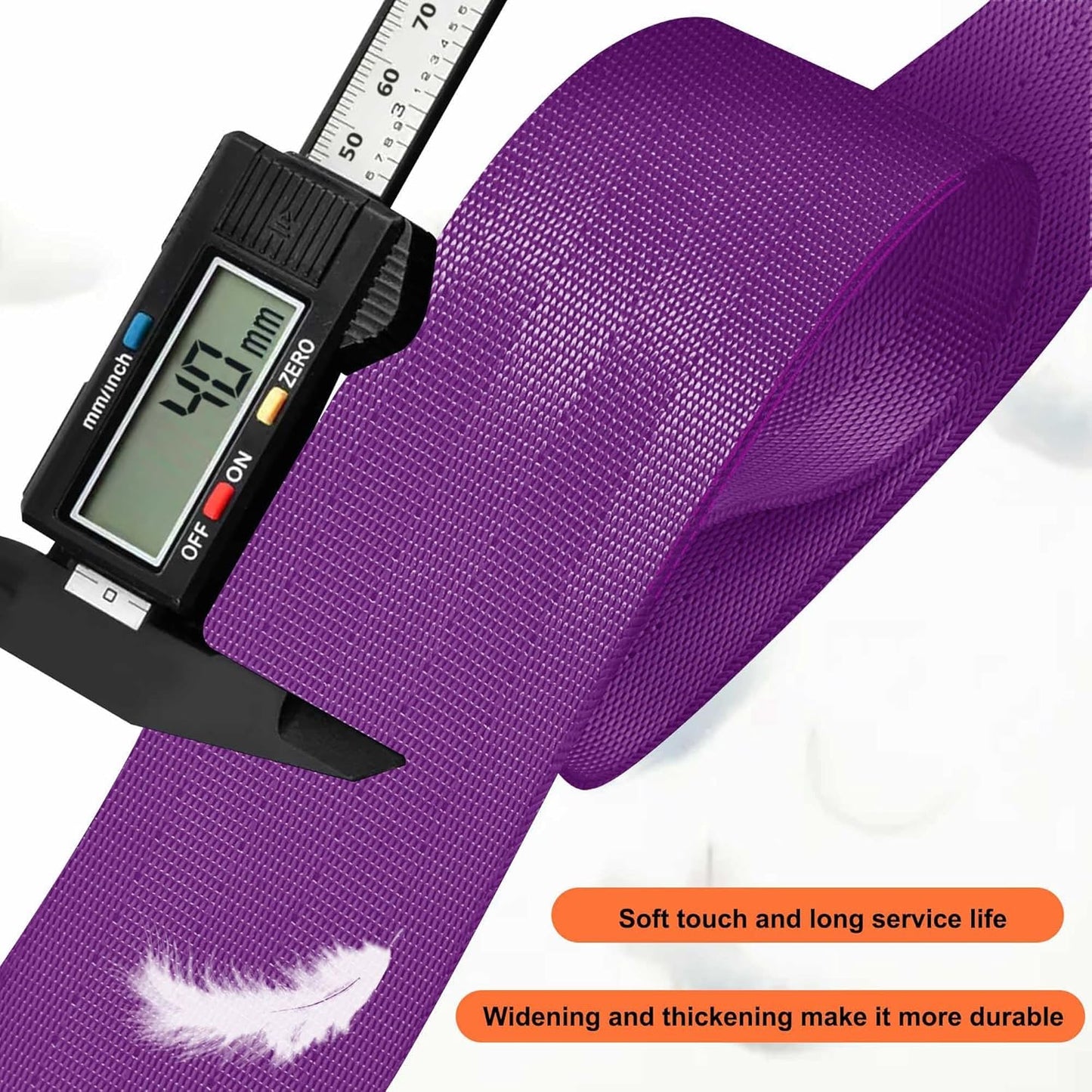 ZINZ 60 Inch Shoulder Strap with Removable Ultra-Thick Pad, Adjustable Buckles Shoulder Crossbody Strap for Luggage Bag