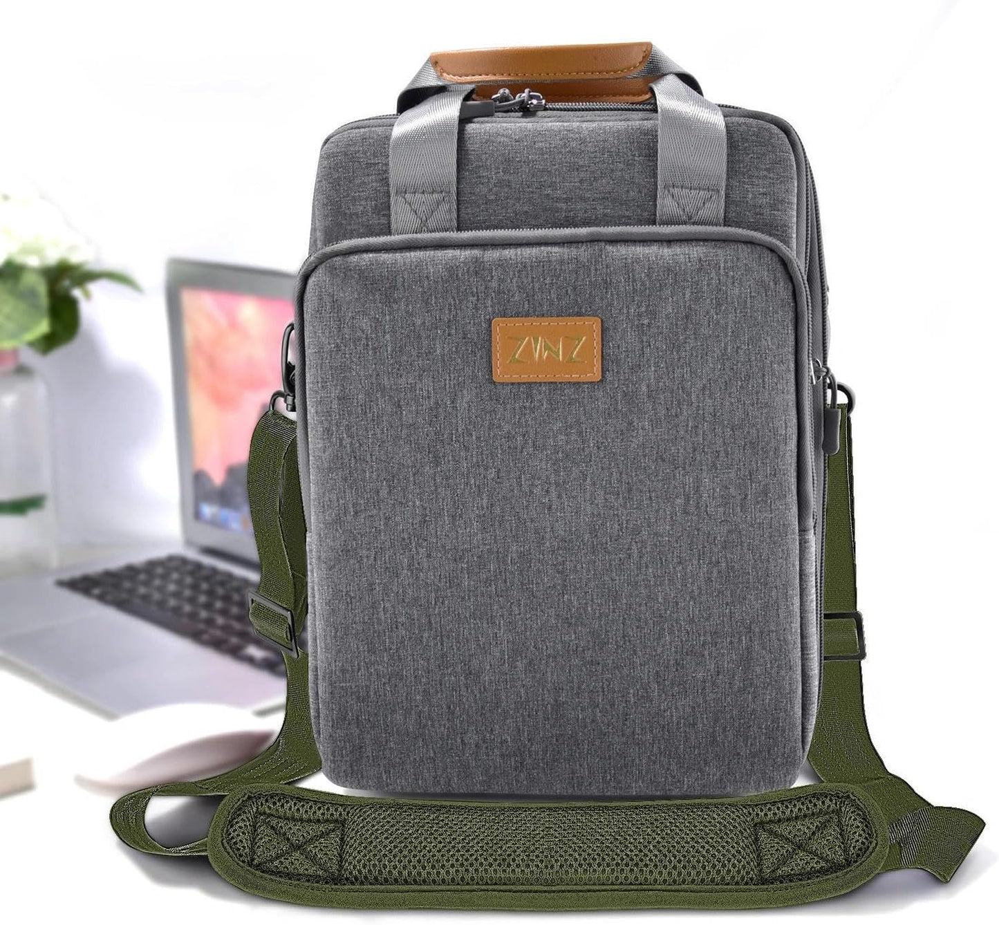 ZINZ Shoulder Strap 58" Ultra-Thick Fixed Padded and Adjustable Buckles Crossbody Strap for Briefcase Laptop Bag Luggage