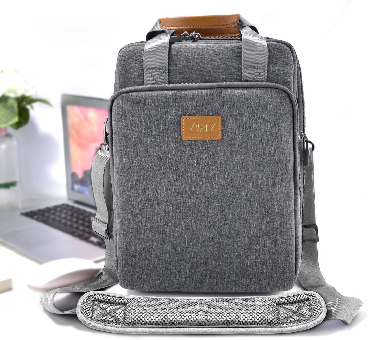 ZINZ Shoulder Strap 58" Ultra-Thick Fixed Padded and Adjustable Buckles Crossbody Strap for Briefcase Laptop Bag Luggage