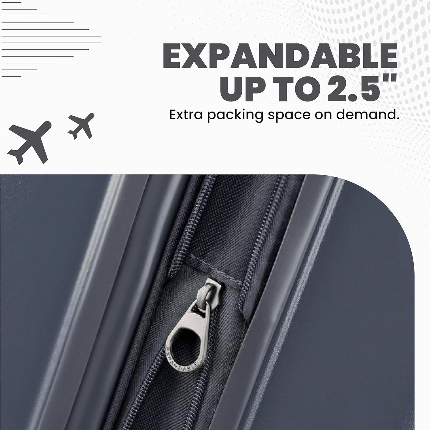 Spyder Carve 3 Piece Set with 360° Spinner Wheels, TSA Approved Lock, (20 Inch Carry On, 25 Inch Medium, 29 Inch Large) Gray
