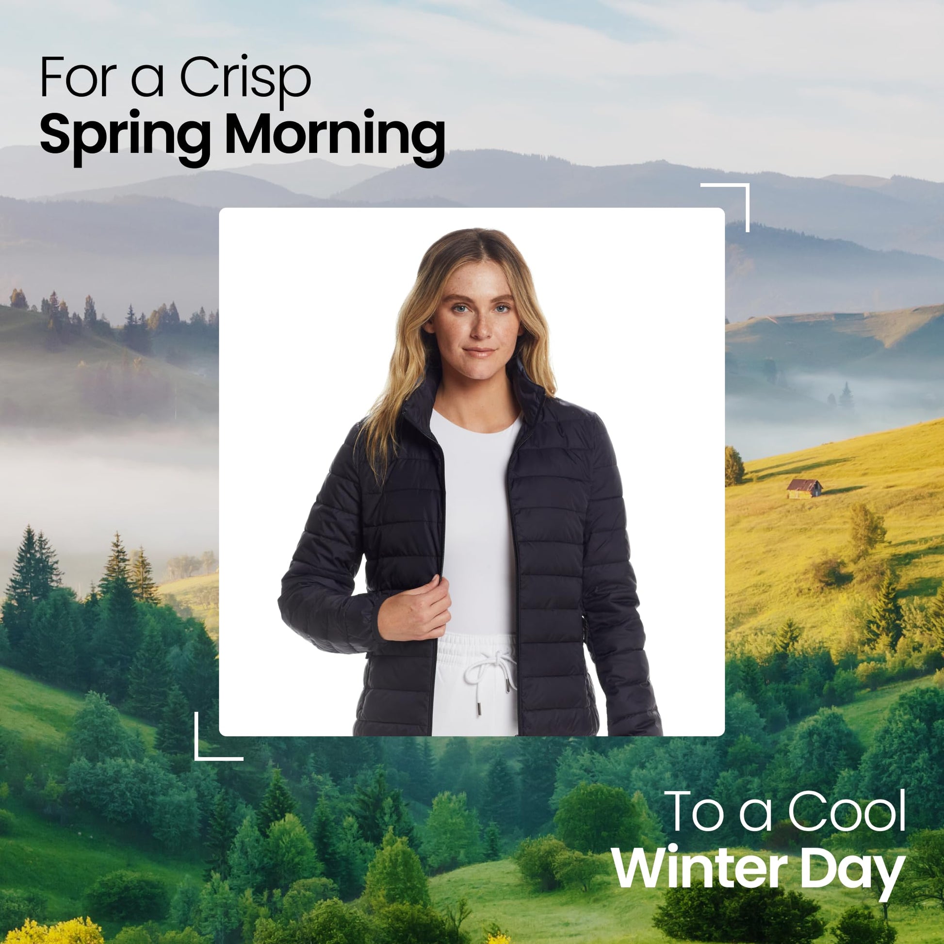Weatherproof Women's Packable Puffer Jacket with Travel Neck Pillow - Lightweight, Warm