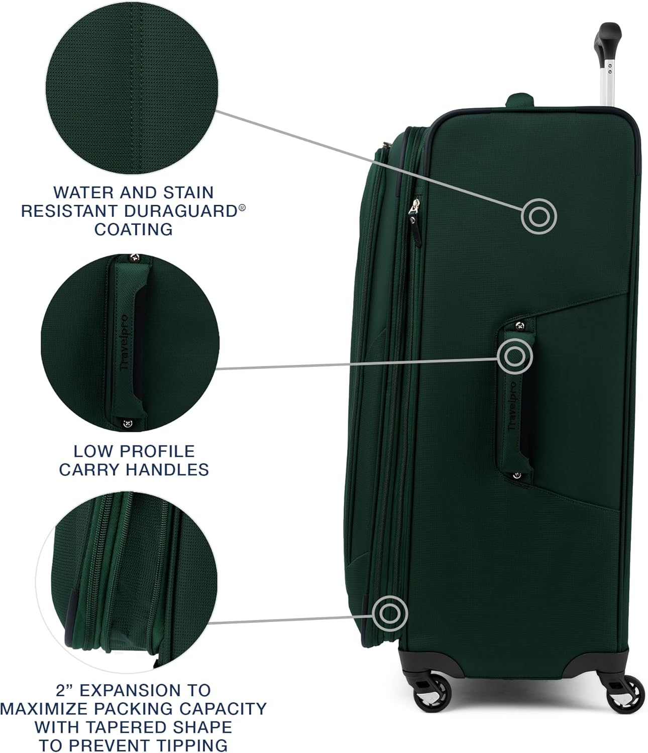 Travelpro Maxlite 5 Softside Expandable Checked Luggage with Spinner Wheels, Lightweight, 29-Inch