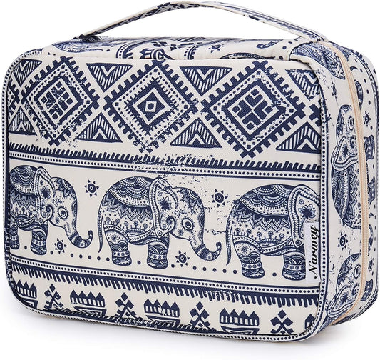 Narwey Small Hanging Travel Toiletry Bag for Women, Travel Bag for Toiletries, Makeup Bag Organizer Cosmetic Bags Make Up Bags for Girls