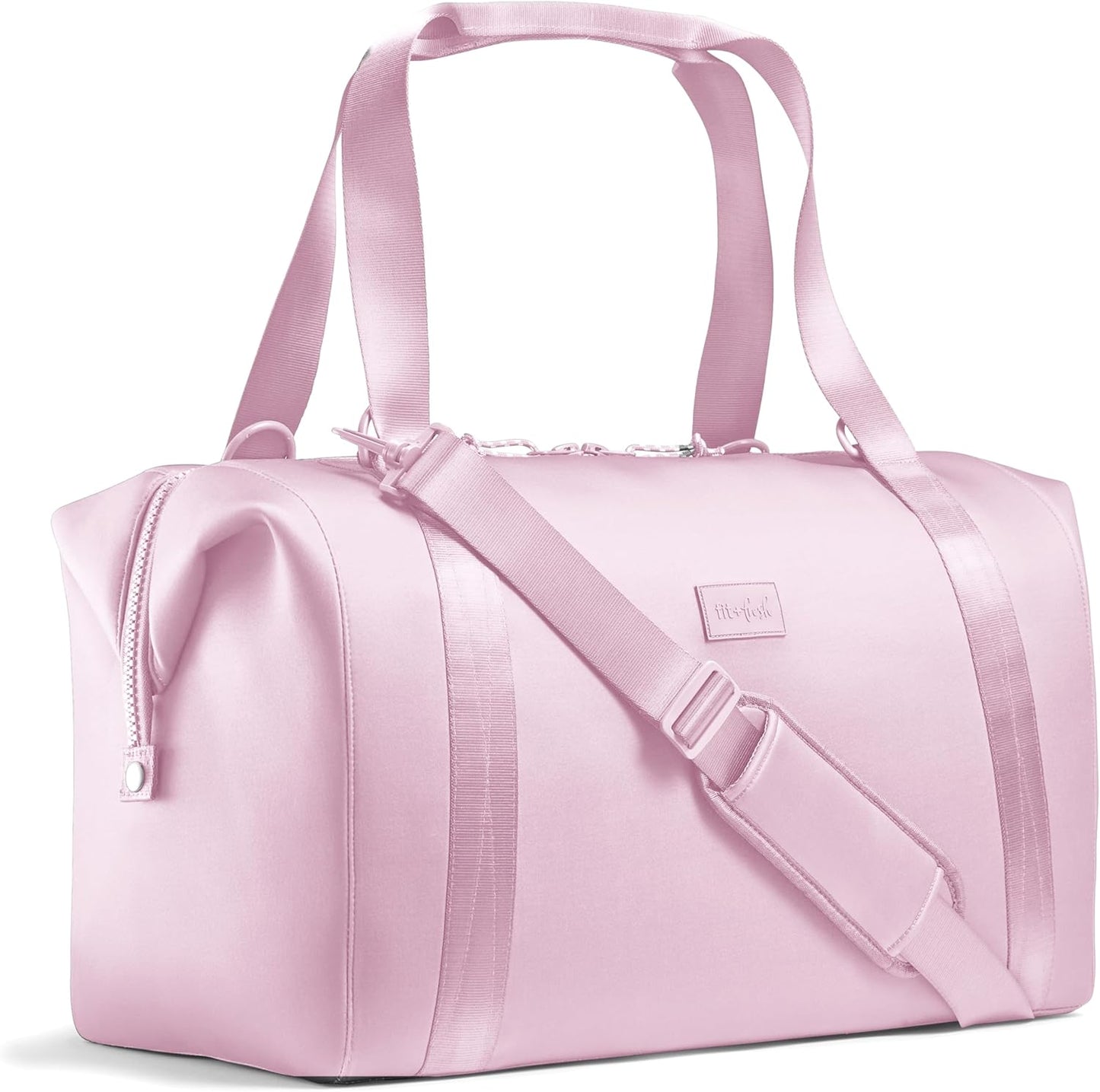 Fit & Fresh Premium Neoprene Weekender Bag With Trolley Sleeve - Large Overnight, Carry-on, Duffel, Gym, and Hospital Bag for Labor & Delivery